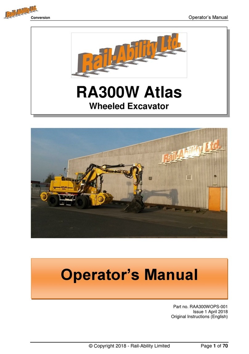 Rail-Ability RA300W Atlas Operator's manual