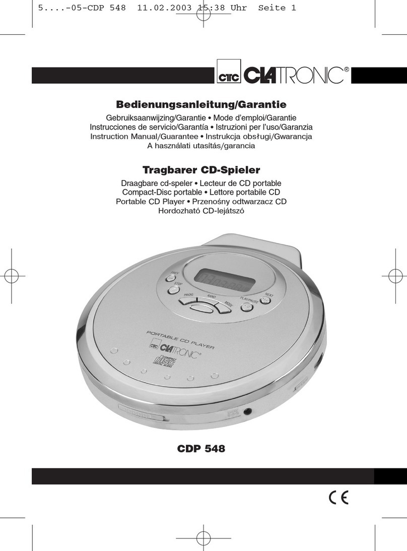 Clatronic CDP 548 Technical specifications