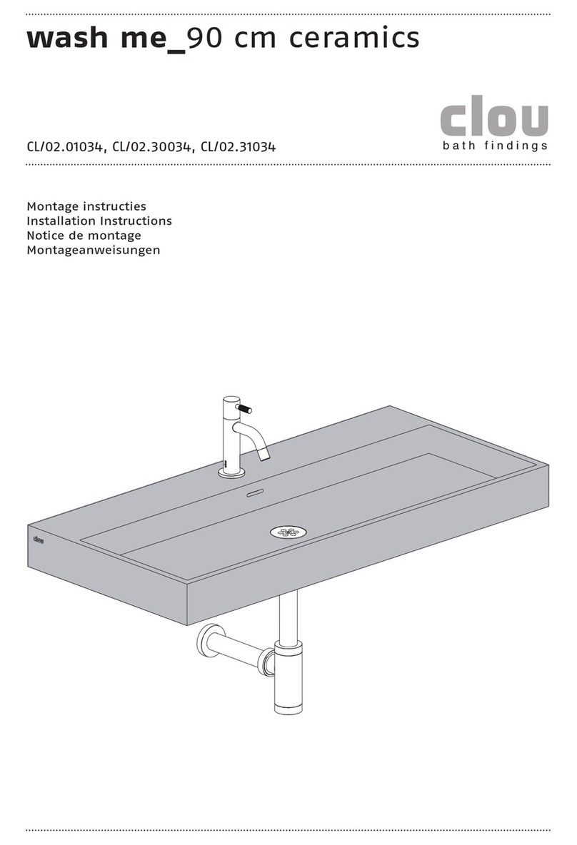 Clou wash me CL/02.01034 User manual