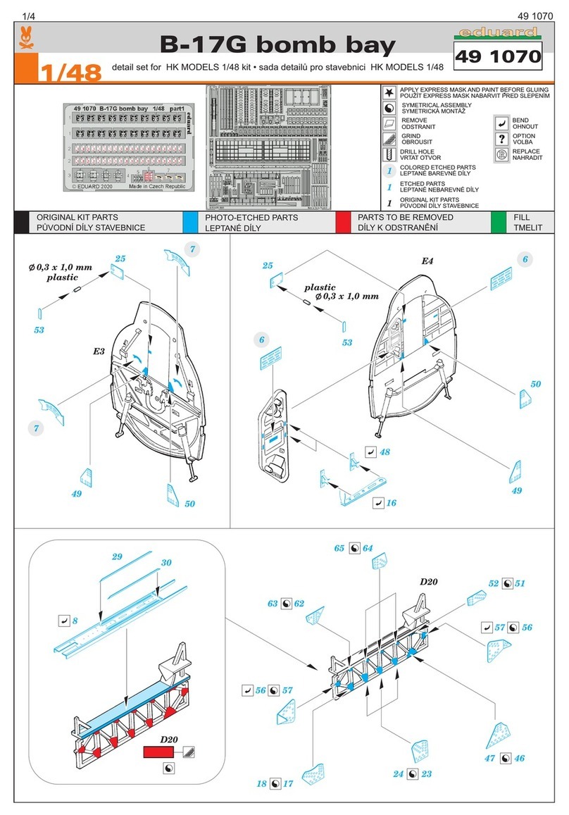 Eduard B-17G bomb bay User manual Eduard B-17G bomb bay User manual