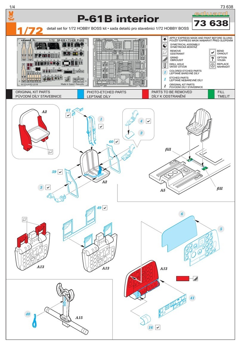 Eduard P-61B interior manual