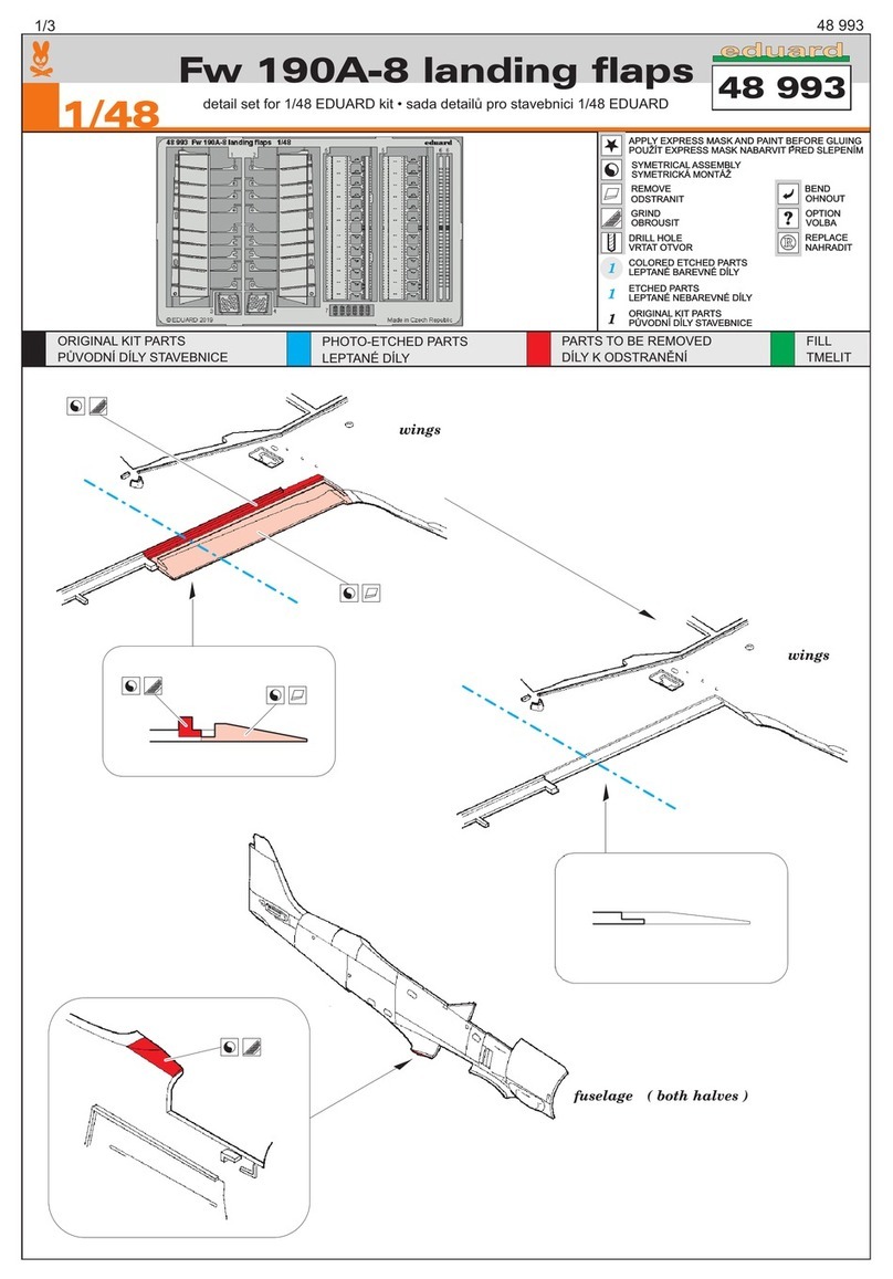 Eduard Fw 190A-8 landing flaps User manual Eduard Fw 190A-8 landing flaps User manual