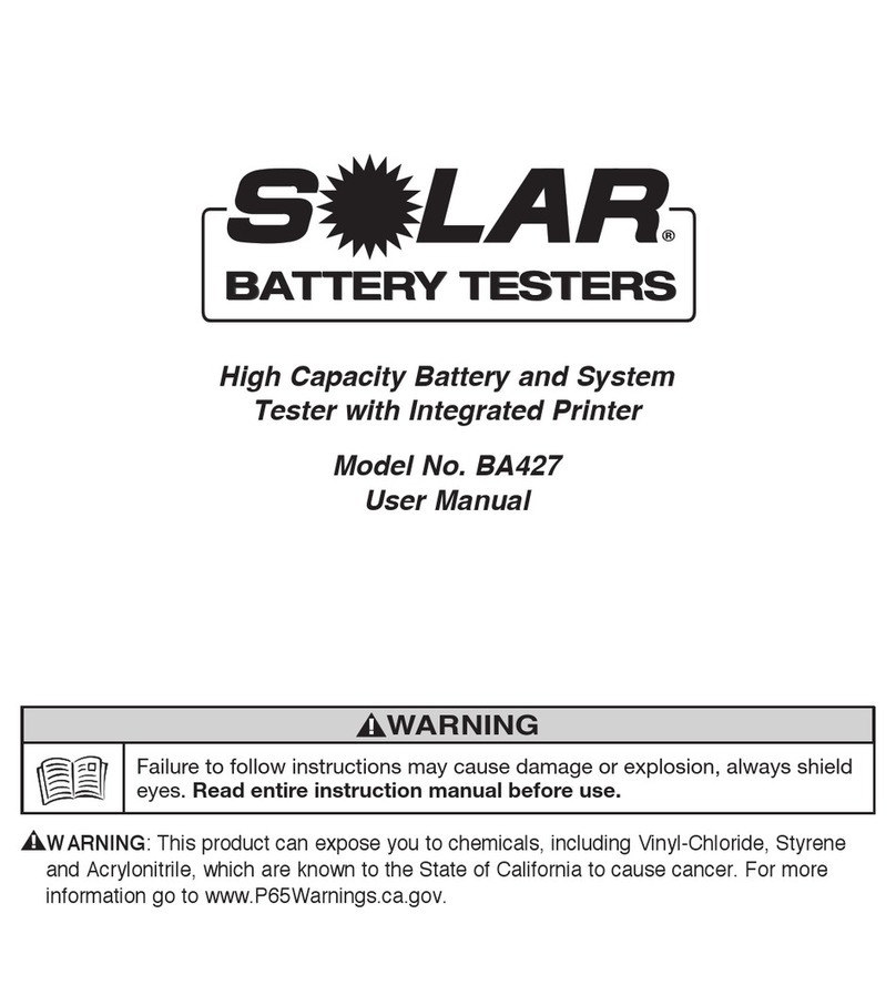Solar BA427 User manual