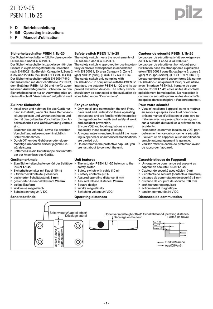 Pilz PSEN 1.1b-25 operating instructions