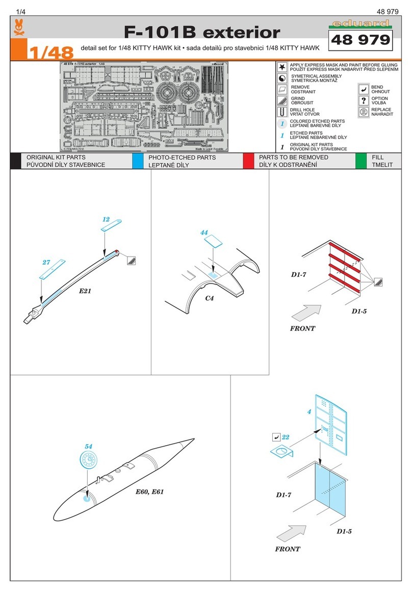Eduard F-101B exterior quick start guide Eduard F-101B exterior quick start guide