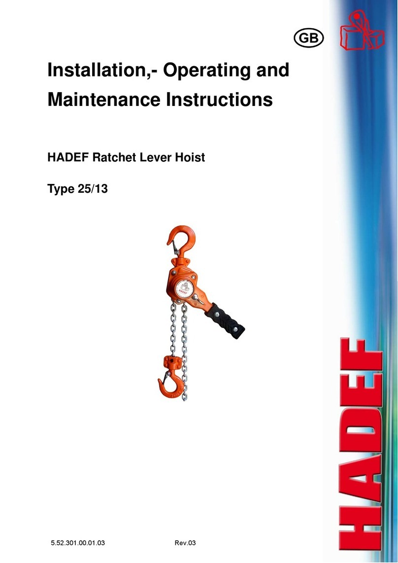 HADEF 25/13 Assembly instructions