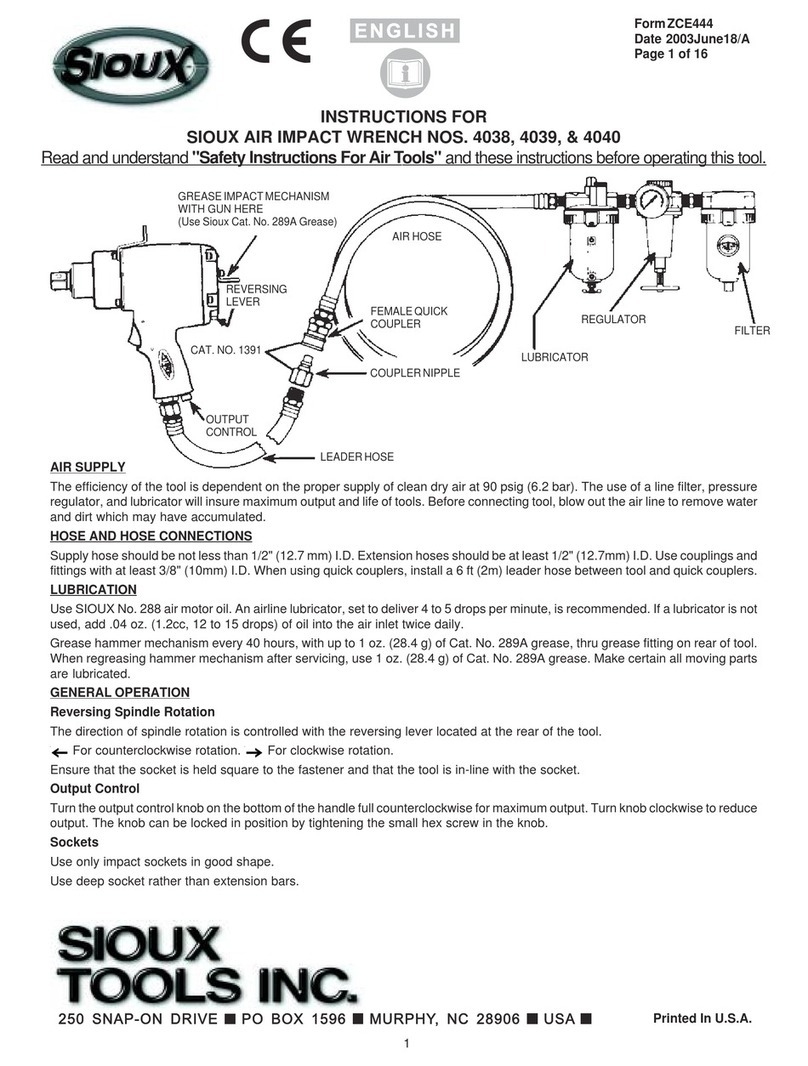 Sioux Tools 4038 User manual