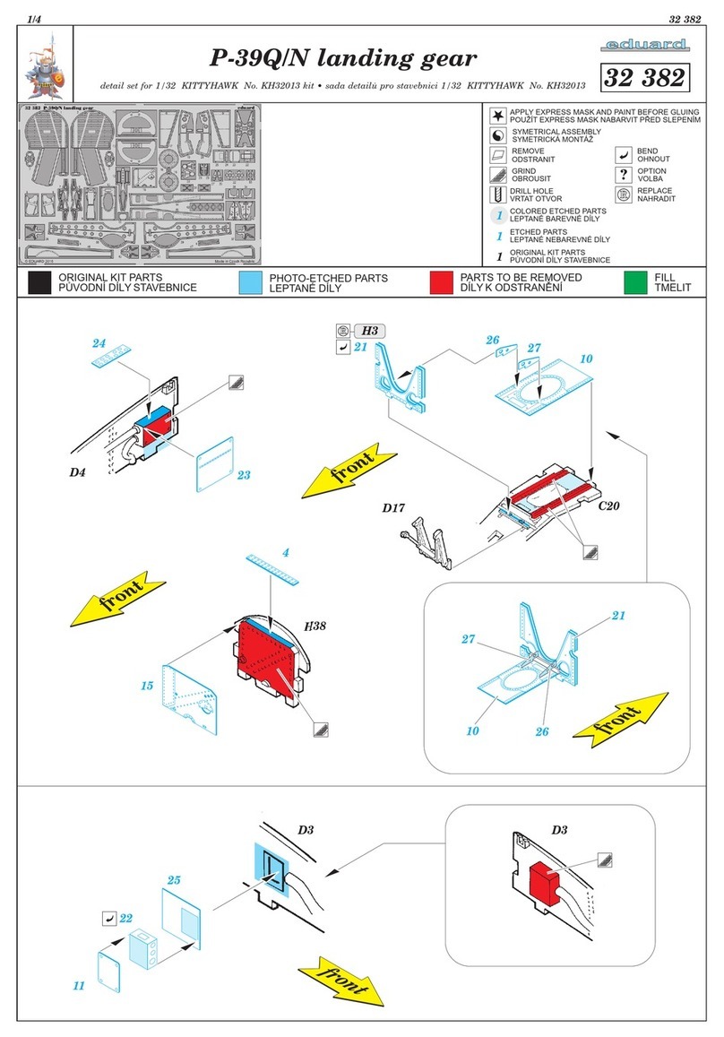 Eduard P-39Q/N landing gear User manual Eduard P-39Q/N landing gear User manual