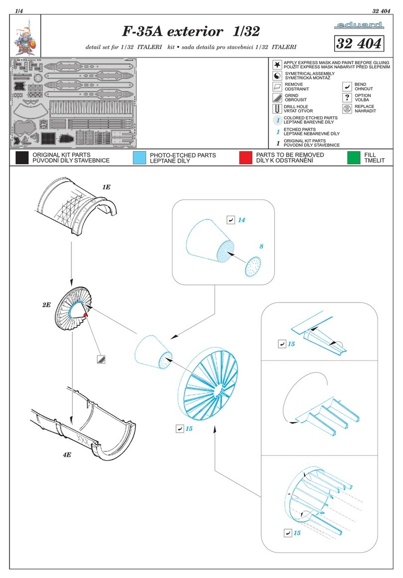 Eduard F-35A exterior 1/32 quick start guide