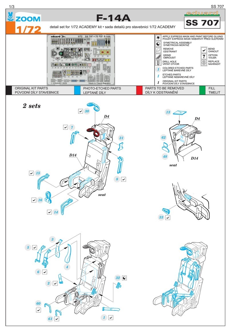 Eduard F-14A User manual