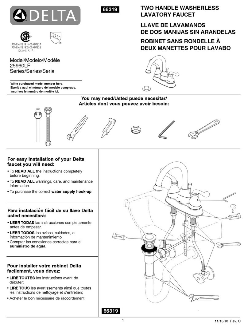 Delta 25960LF quick start guide
