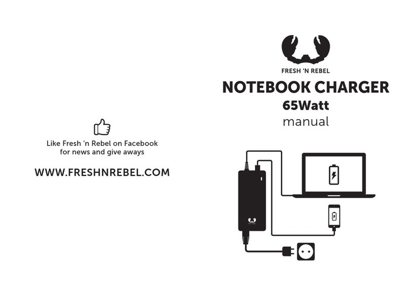 Fresh 'N Rebel NOTEBOOK CHARGER 65Watt manual