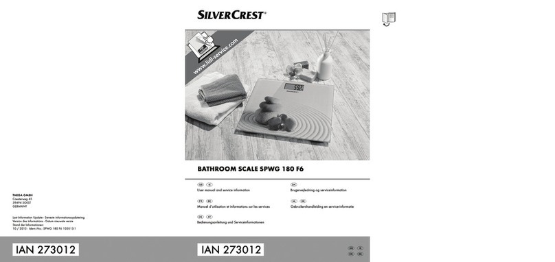 Silvercrest SPWG 180 F6 Instruction sheet