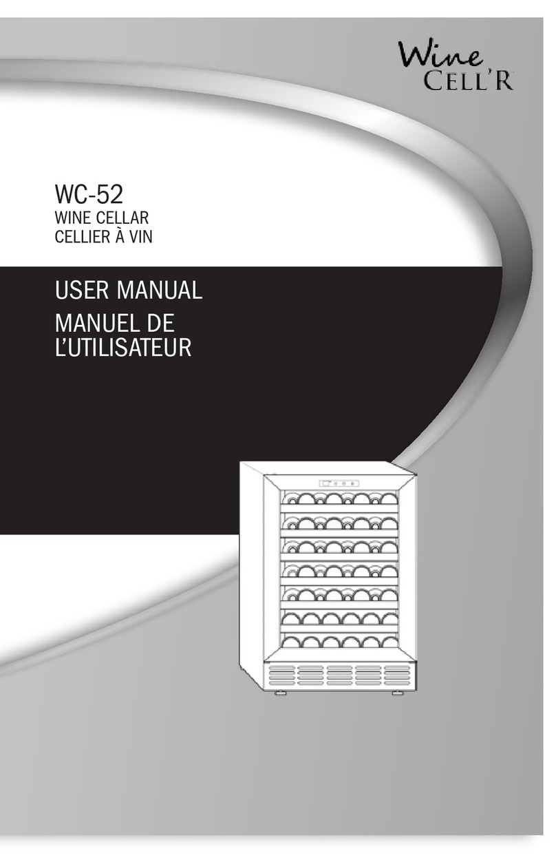 Wine cellr WC-52 User manual