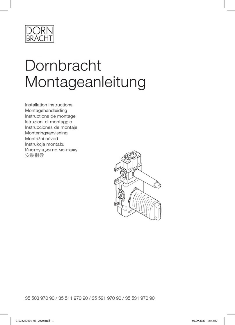 Dornbracht Xtool 35 503 970 90 installation instructions