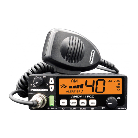 PRESIDENT ANDY II FCC User manual