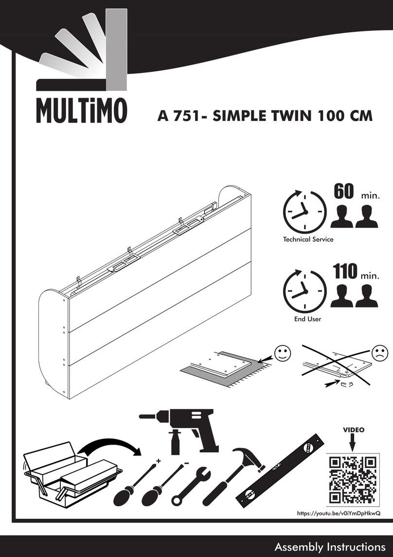Multimo A 751 SIMPLE TWIN 100 CM User manual