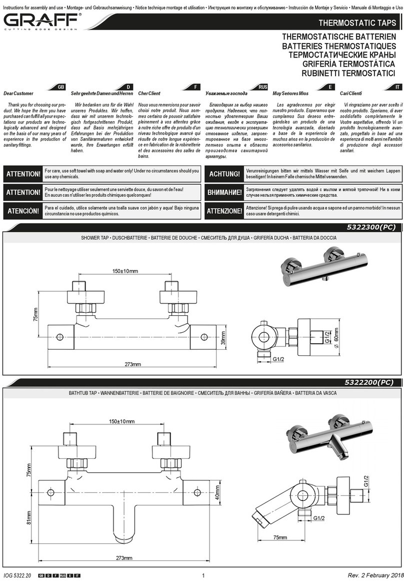 Graff 5322300 Instructions for assembly and use