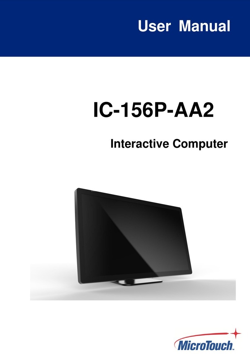 MicroTouch IC-156P-AA2 User manual MicroTouch IC-156P-AA2 User manual