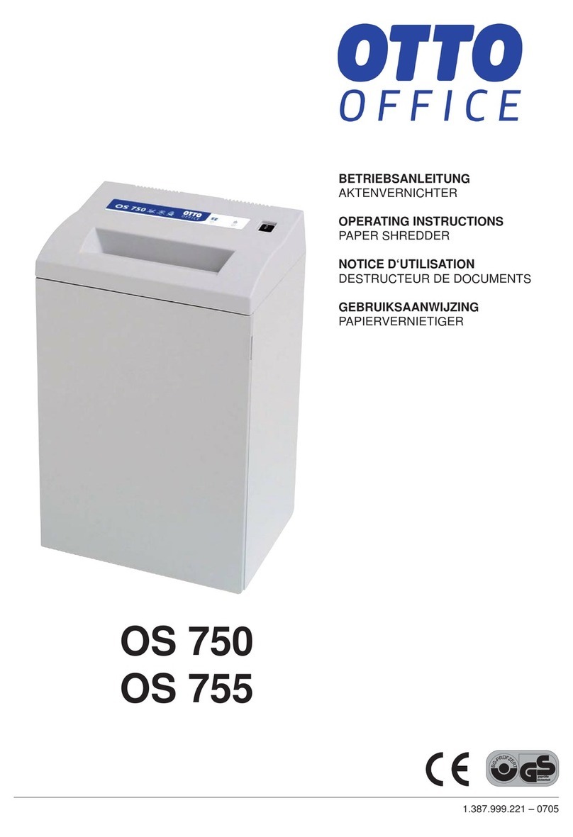 Otto Office OS 750 operating instructions