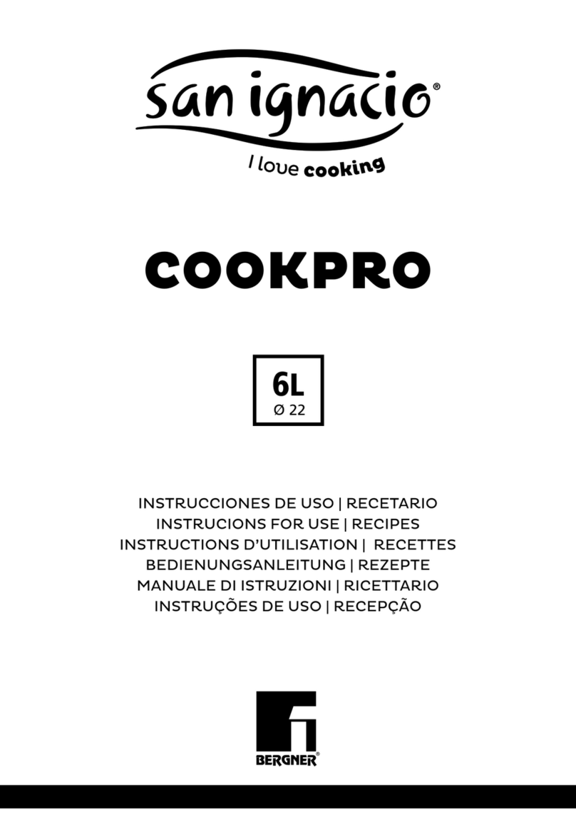 san ignacio COOKPRO Instrucions for Use | Recipes