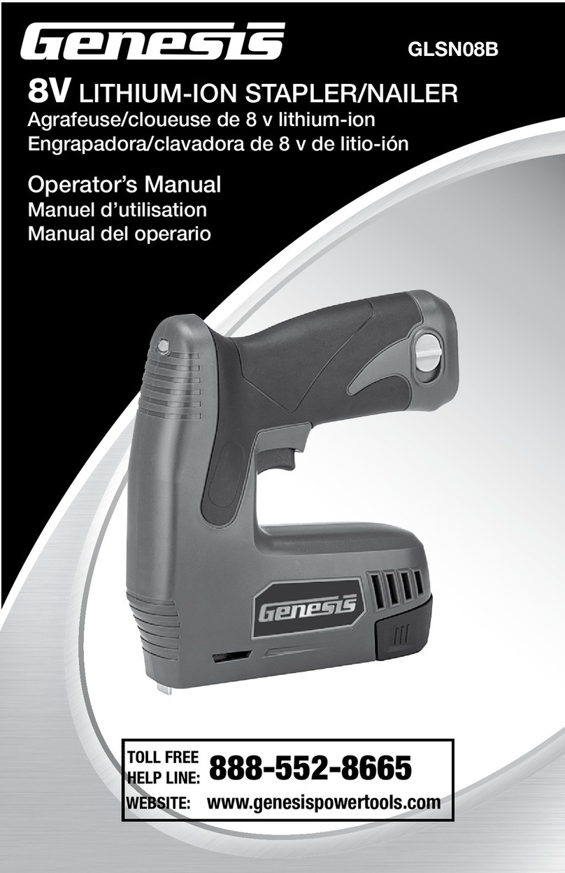Genesis GLSN08B Operator's manual