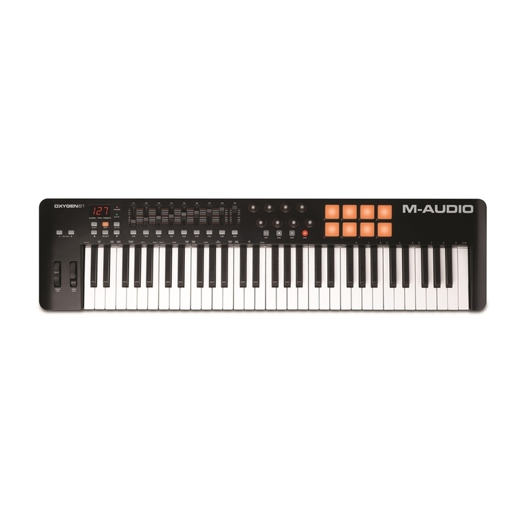 M-Audio Oxygen 61 User manual