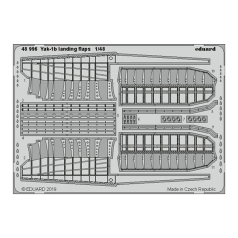 Eduard Yak-1b landing flaps Assembly instructions