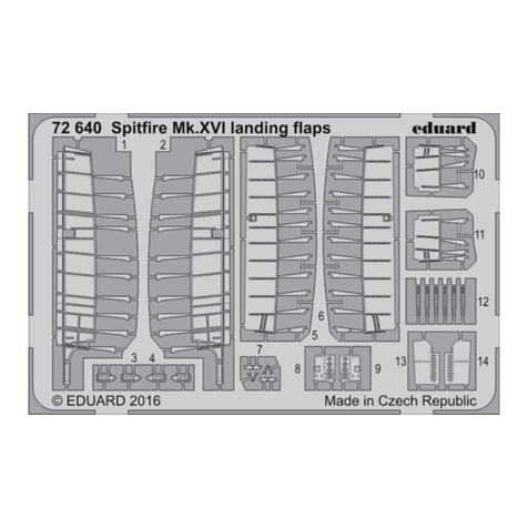 Eduard Spitfire Mk.XVI landing flaps User manual
