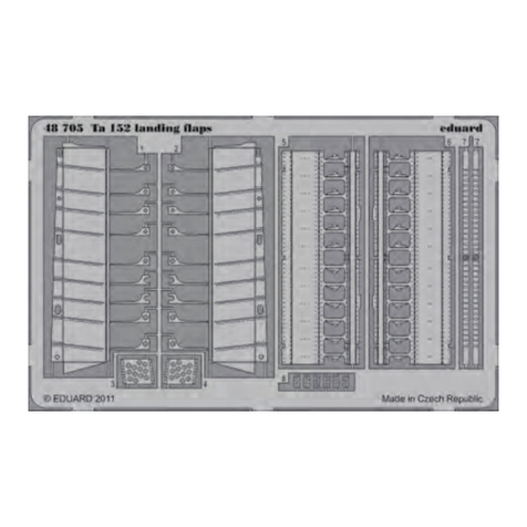 Eduard Ta 152 landing flaps User manual