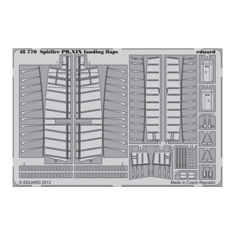 Eduard Spitfire PR.XIX landing flaps manual