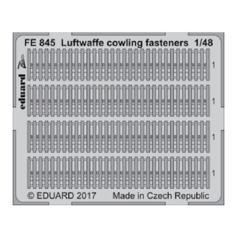 Eduard Zoom Luftwaffe cowling fasteners 1/48 manual Eduard Zoom Luftwaffe cowling fasteners 1/48 manual