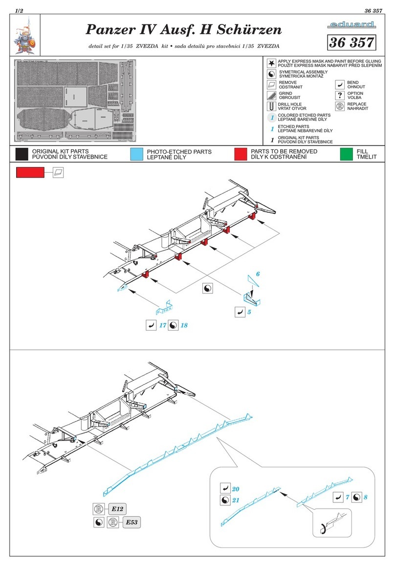 Eduard Panzer IV Ausf. H Schürzen User manual