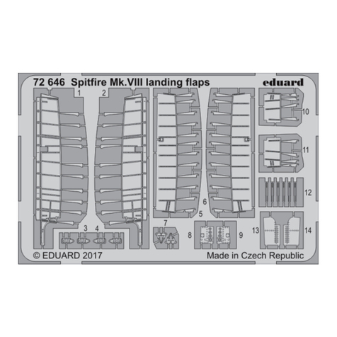 Eduard Spitfire Mk.VIII landing flaps 72 646 User manual Eduard Spitfire Mk.VIII landing flaps 72 646 User manual