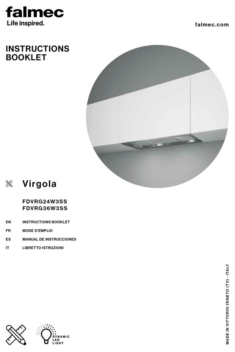 FALMEC Virgola FDVRG24W3SS User manual
