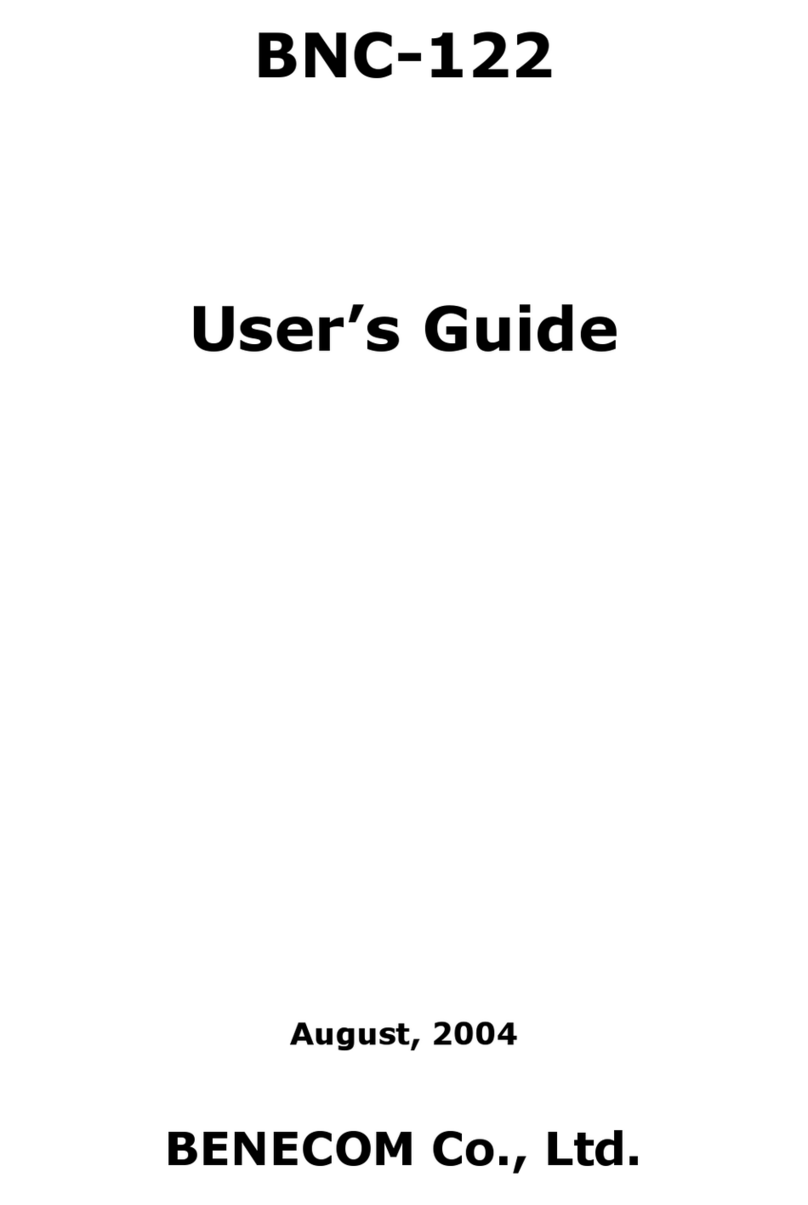 BENECOM BNC-122 user guide