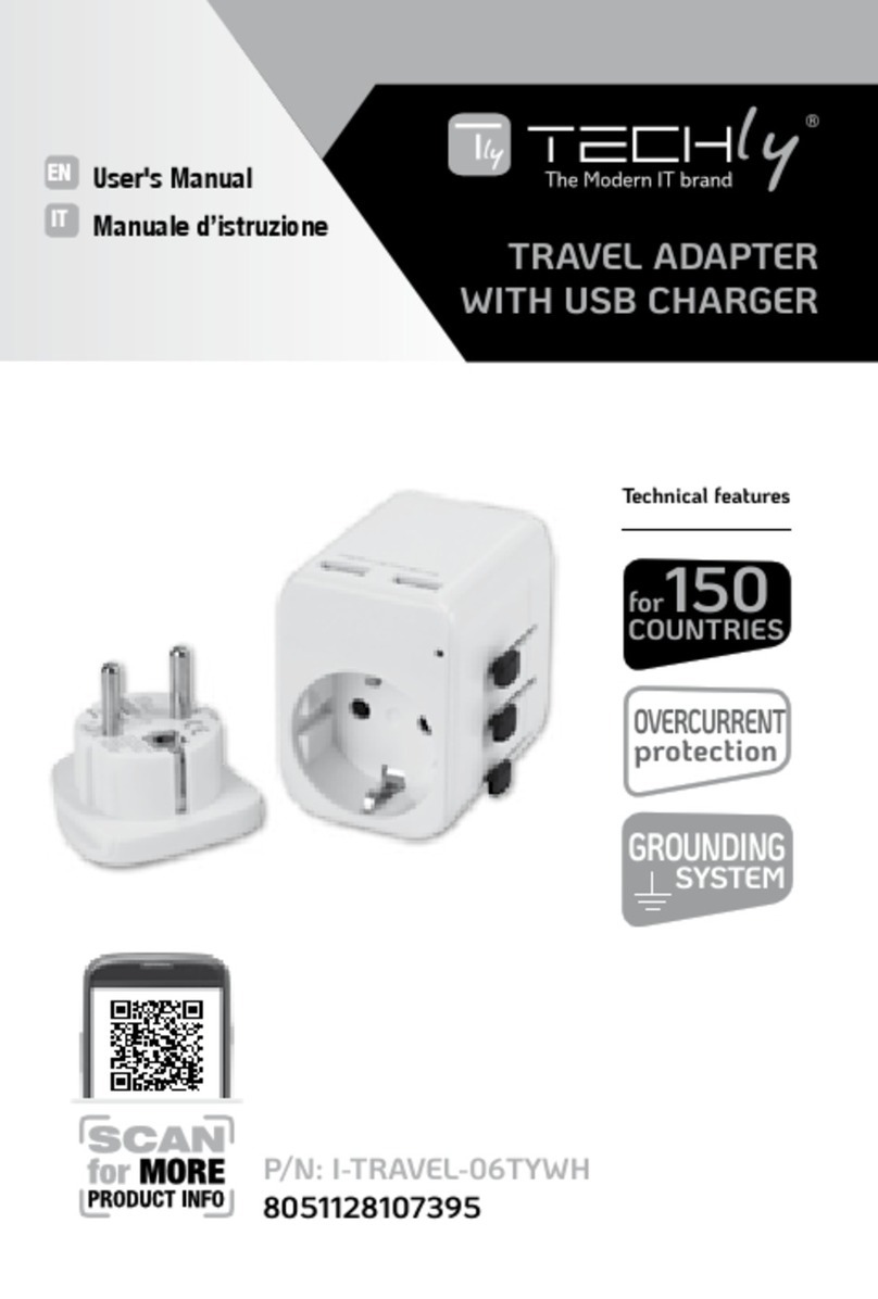 Techly I-TRAVEL-06TYWH User manual