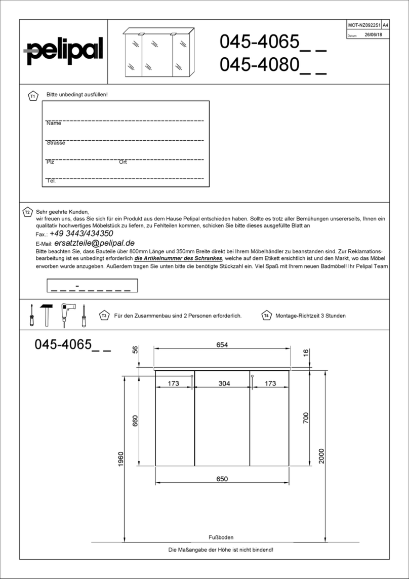 pelipal Burgas 045-4065 Series User manual pelipal Burgas 045-4065 Series User manual