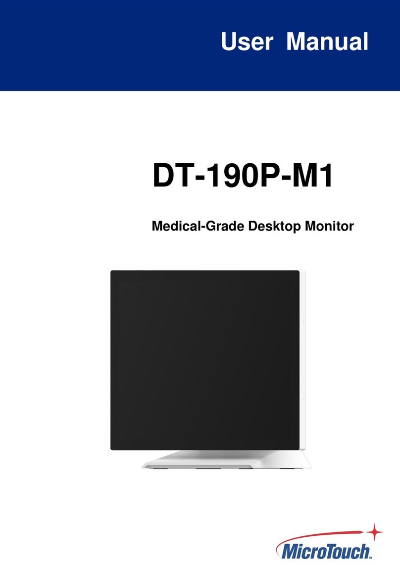 MicroTouch DT-190P-M1 User manual