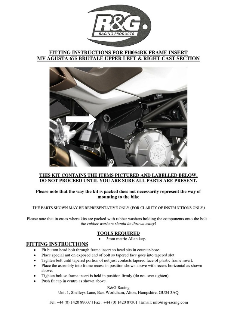 R&G FI0054BK Fitting instructions