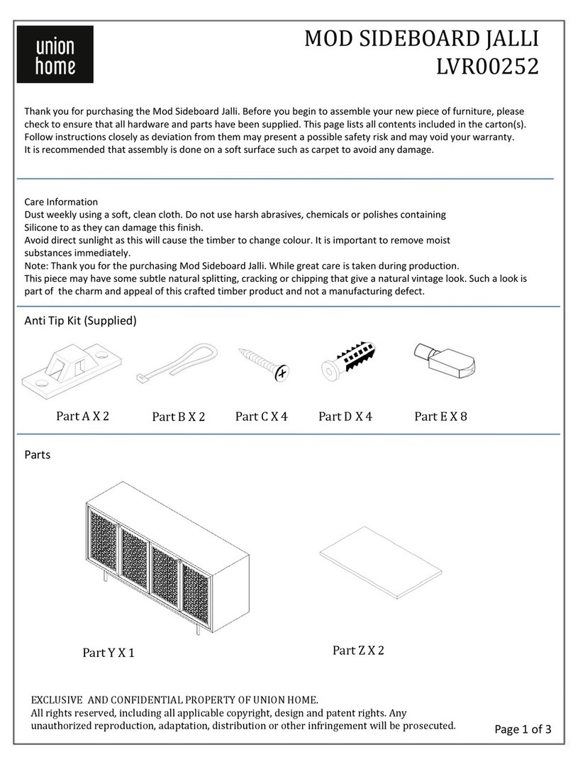 Union Home Jalli LVR00252 User manual