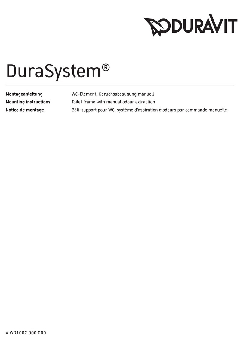 DURAVIT DuraSystem WD1002 000 000 Mounting instructions