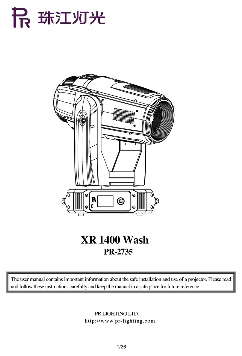 PR Lighting PR-2735 manual