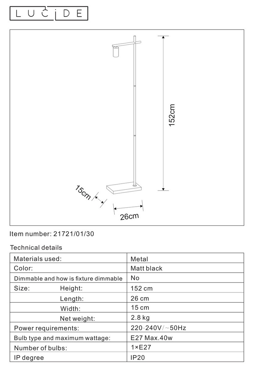 LUCIDE 21721/01/30 User manual LUCIDE 21721/01/30 User manual