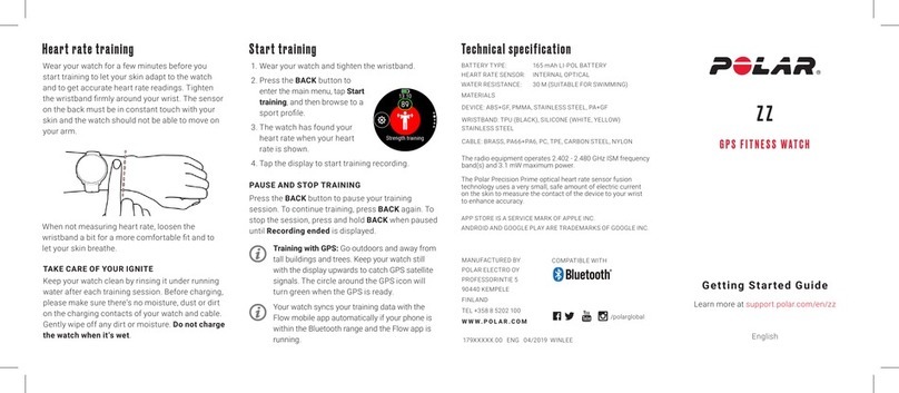 Polar Electro ZZ User manual