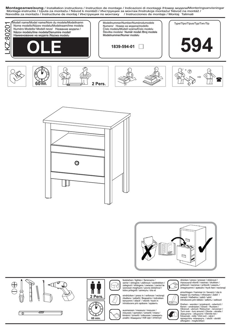 Trendteam OLE 1839-594-01 installation instructions Trendteam OLE 1839-594-01 installation instructions