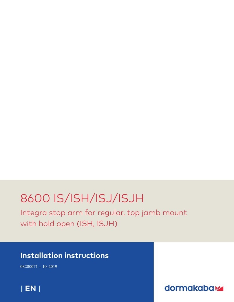 Dormakaba 8600 IS installation instructions