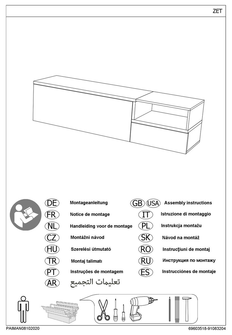 Tecnos ZET 91083204 Assembly instructions