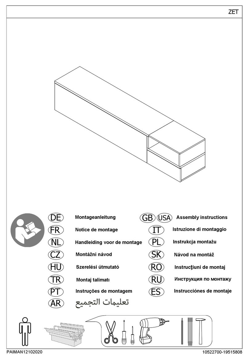 Tecnos ZET 19515808 Assembly instructions