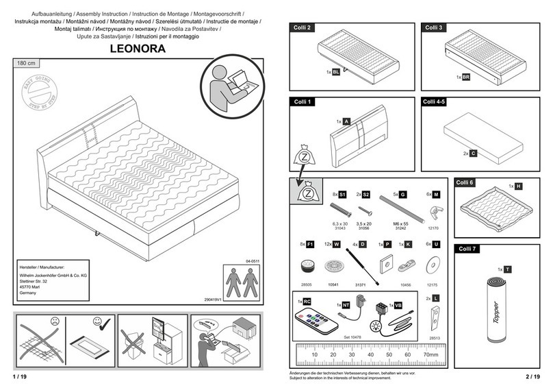 Jockenhöfer LEONORA Assembly instruction Jockenhöfer LEONORA Assembly instruction